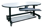 Single Tier Bean Shape- STB6030 - gray